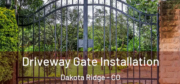 Driveway Gate Installation Dakota Ridge - CO