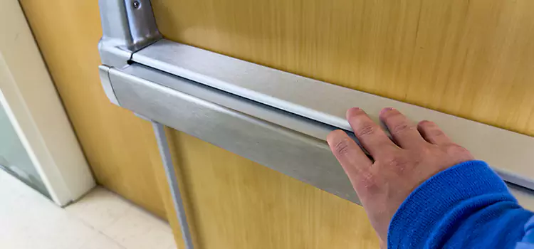 Installing a Push Bar on a Door Dakota Ridge